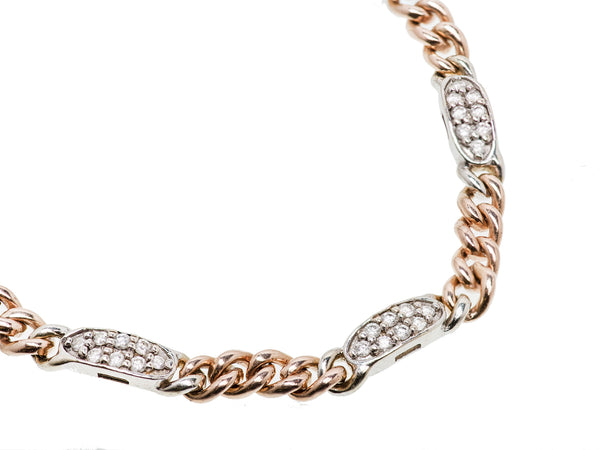 Pave Diamond Cuban Chain Bracelet